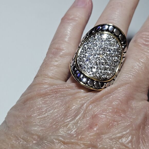 *Sale* Hampton Gems Crystal Oval Ring Size 6 - Picture 3 of 11